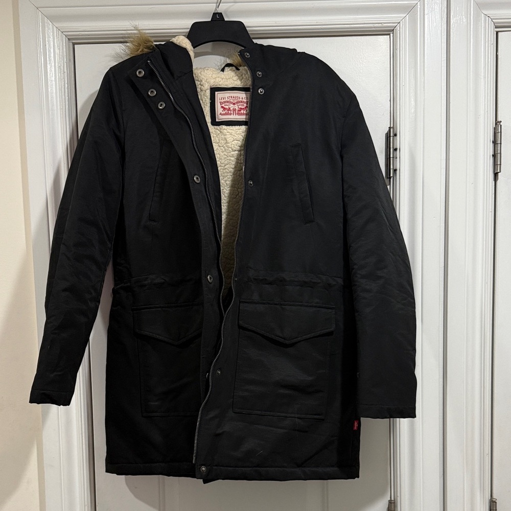 Levi Men's Black Puffer Jacket